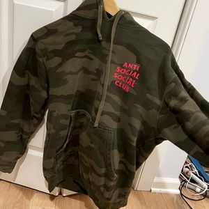 CAMO GREEN ANTI SOCIAL SOCIAL CLUB HOODIE